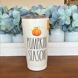 NWT Rae Dunn Fall Festive Pumpkin Season Tumbler 17 oz
